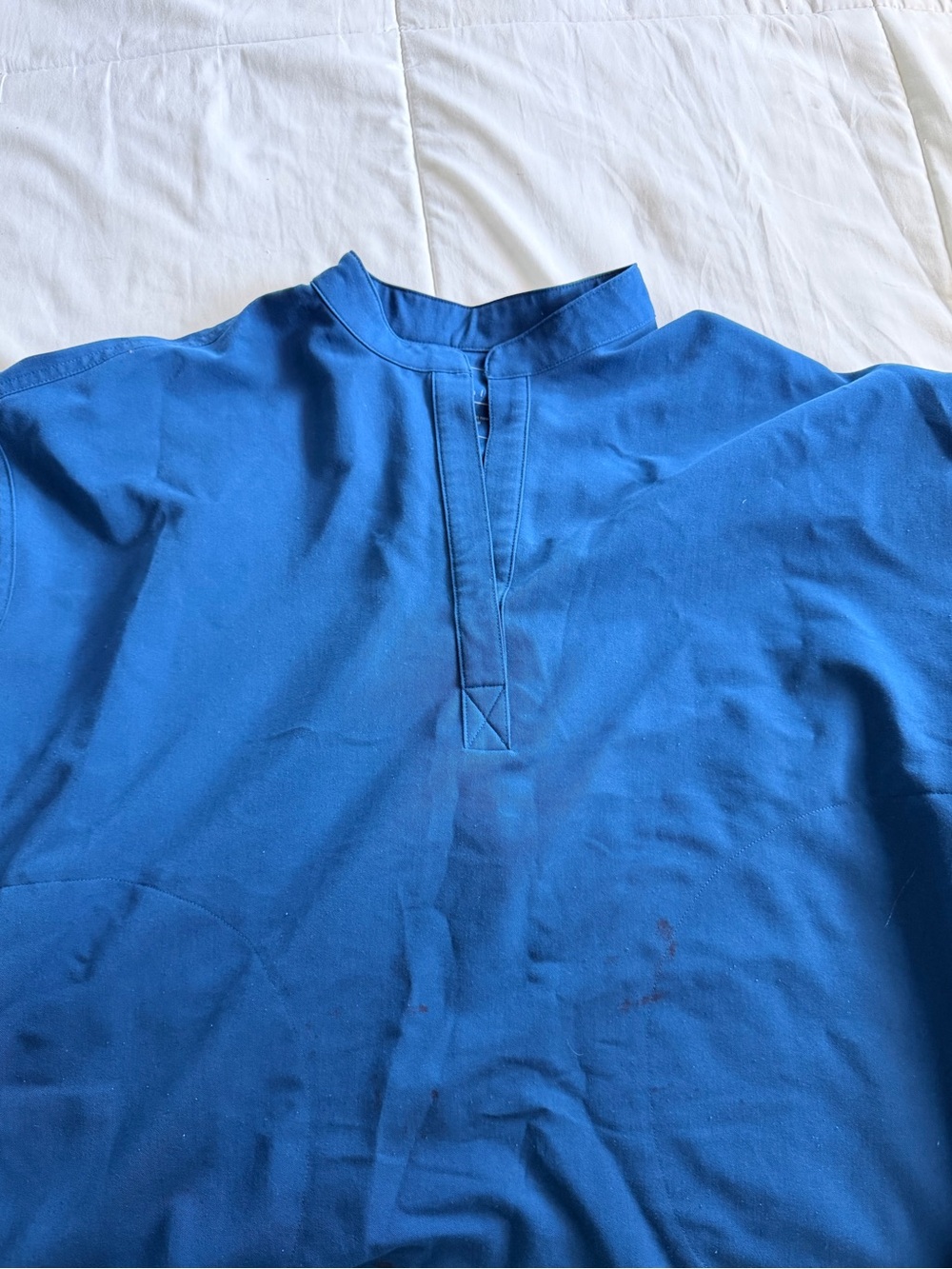Blue women Figs Scrub top